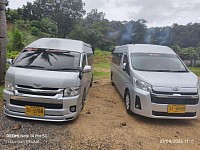 New and old VIP vans.